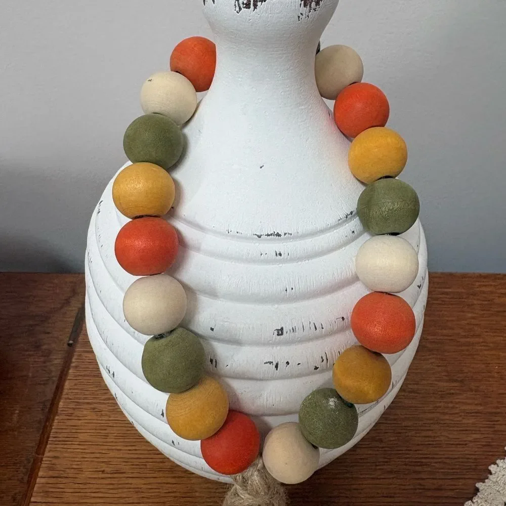 Autumn Beaded Loop Garland Fall Decor Holiday Tier Tray Decor Tabletop Decor